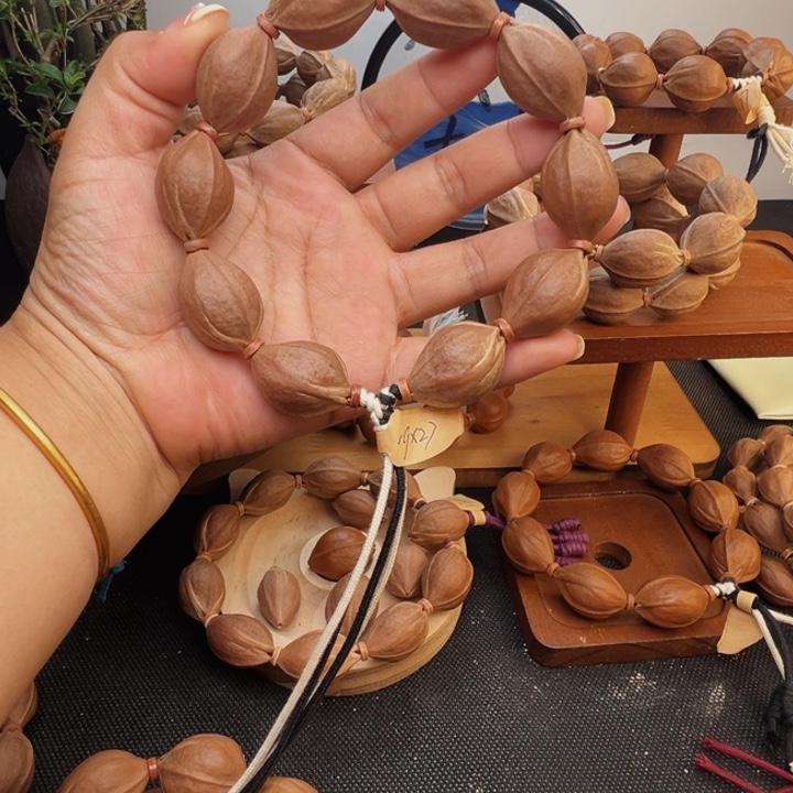 壤***橄榄核手串素串鲨鱼背19*27