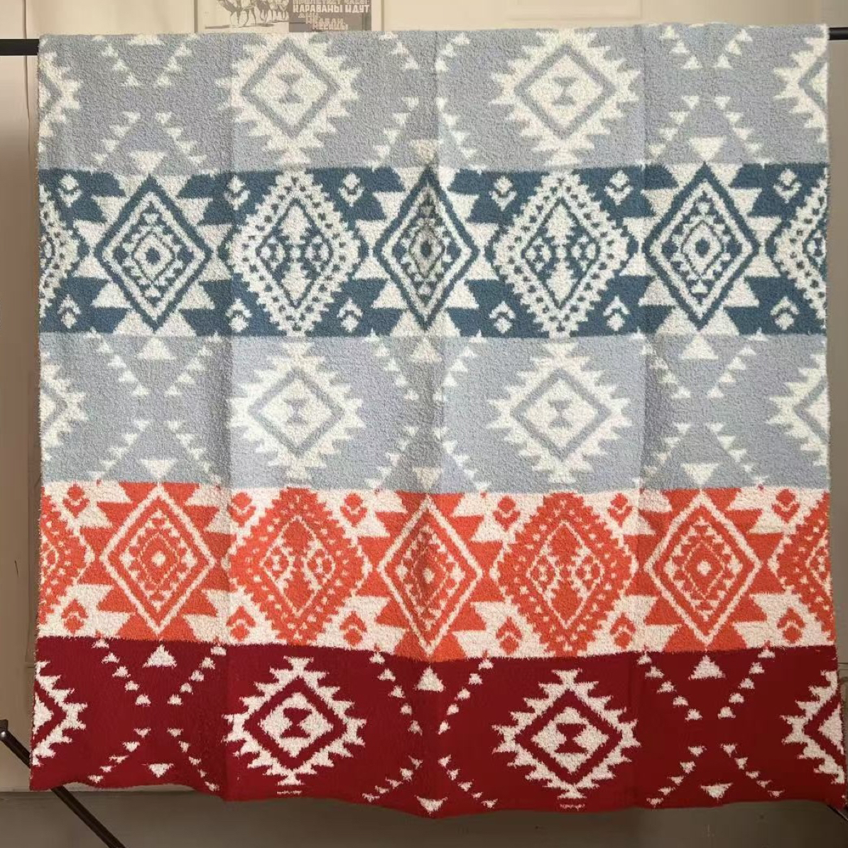 波西米亚风半边绒毯