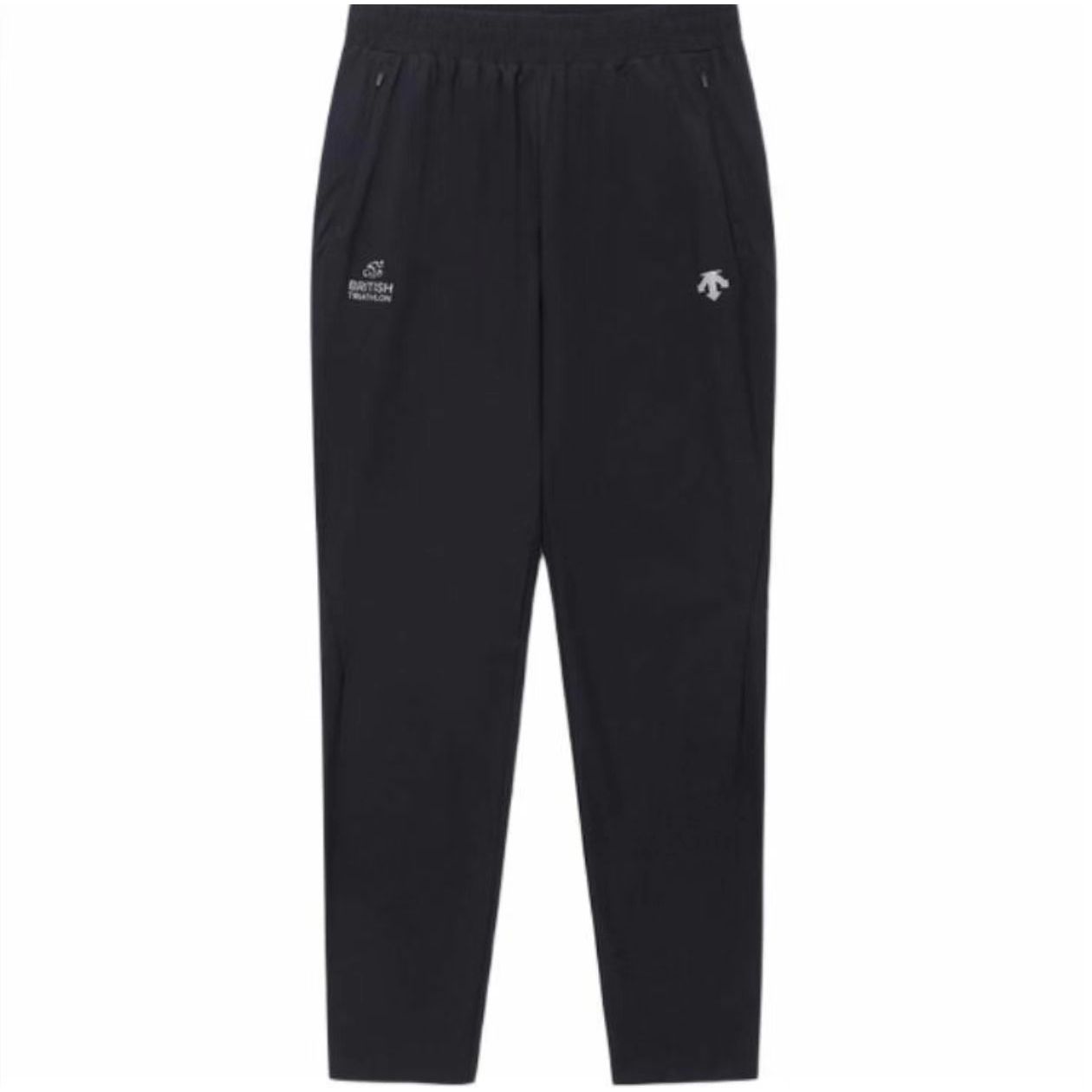 迪桑特DESCENTE中腰修身徽标直筒针织运动裤男女同款都市户IFP41