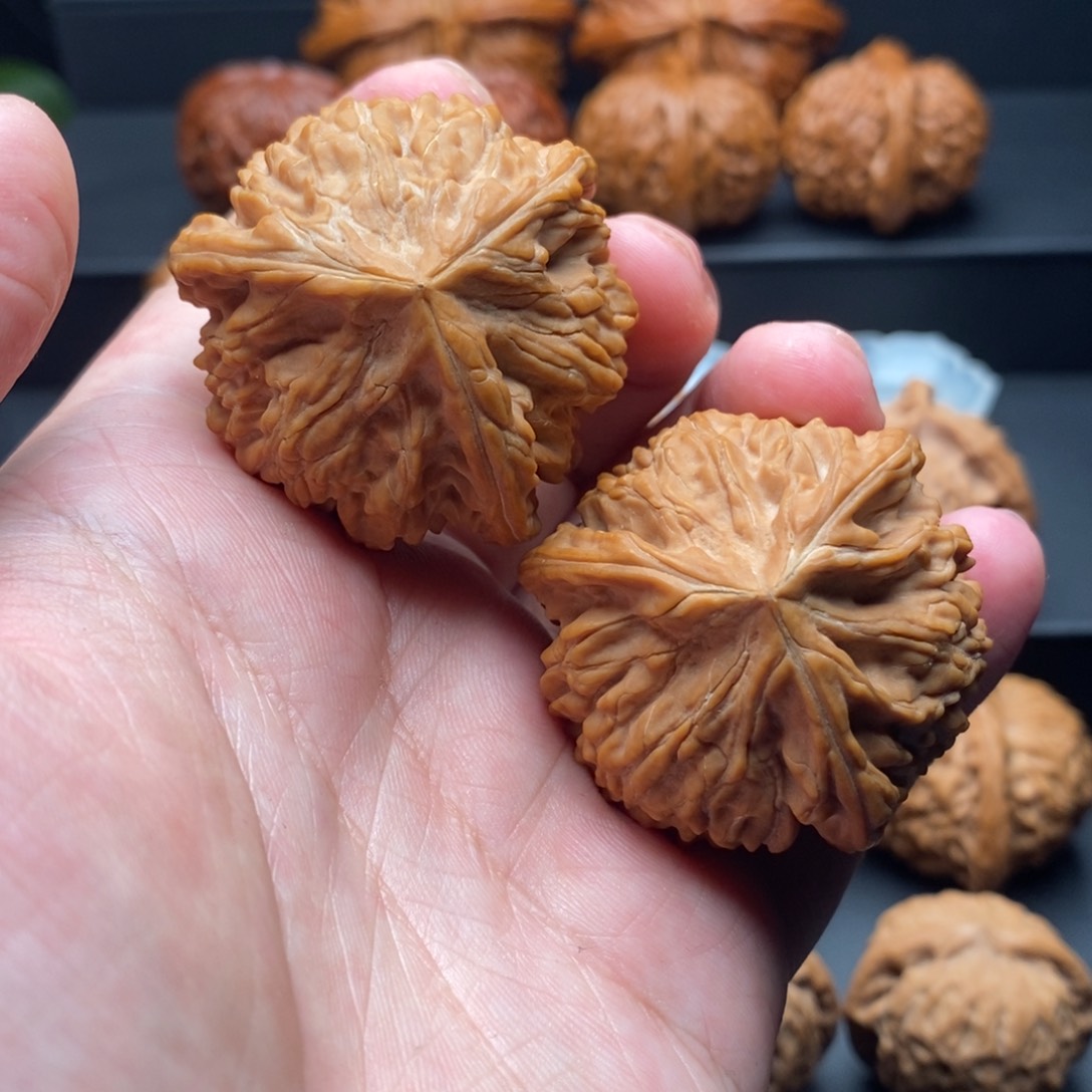 把件文玩核桃43尺全品御龙粗筋三棱