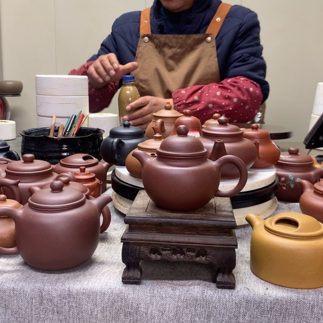 紫泥茶壶小掇球170 C半手工制作