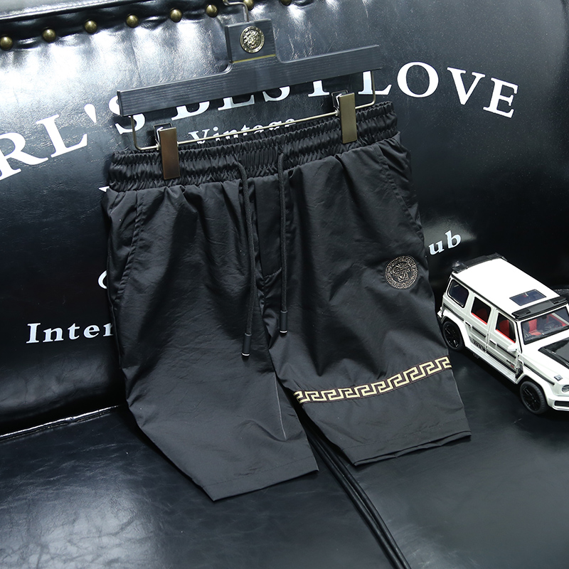 欧洲站潮牌短裤男夏季轻薄速干休闲五分裤欧洲站轻奢大码五分裤男