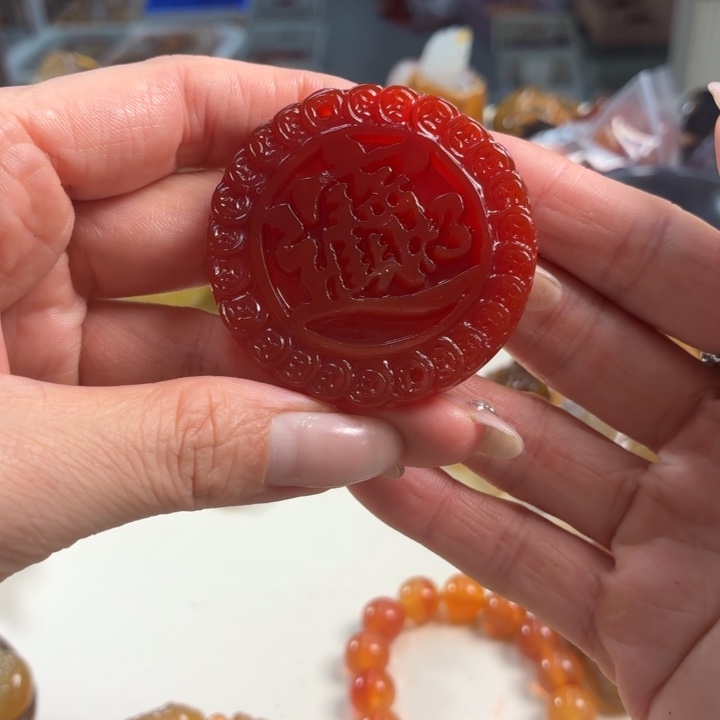 玛瑙/玉髓吊坠(不含链)未镶嵌