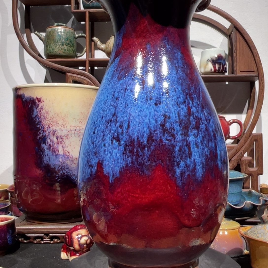 用***3中国神后钧瓷茶器