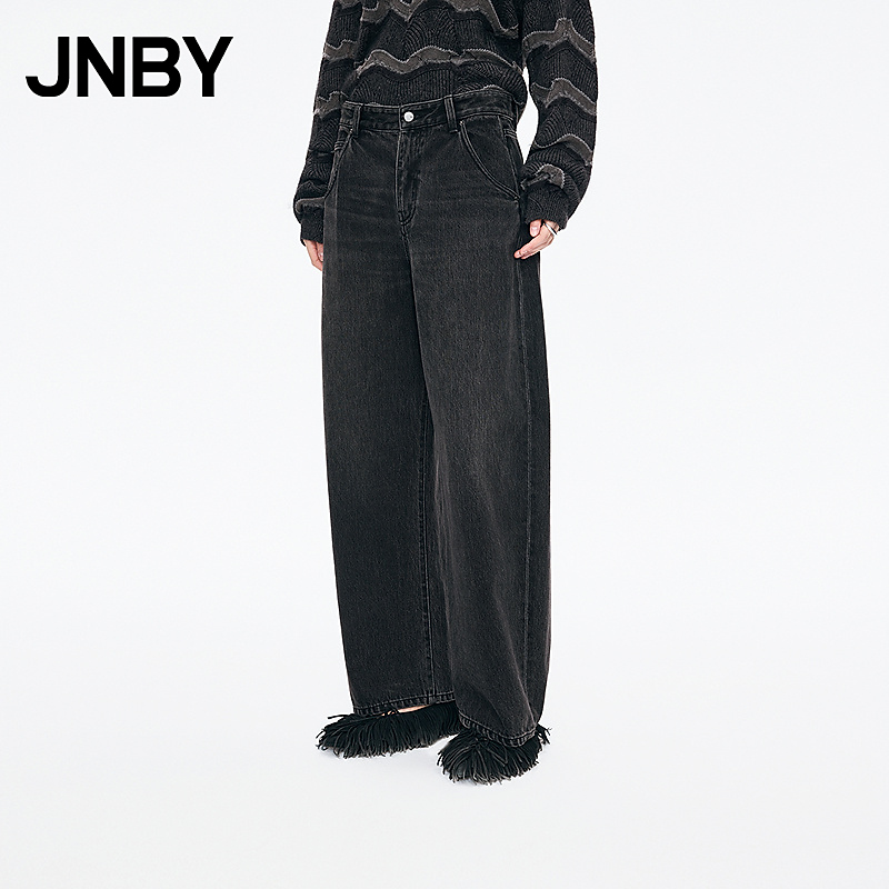 【商场同款】JNBY/江南布衣25冬新品牛仔裤休闲棉质香蕉5P0E14970