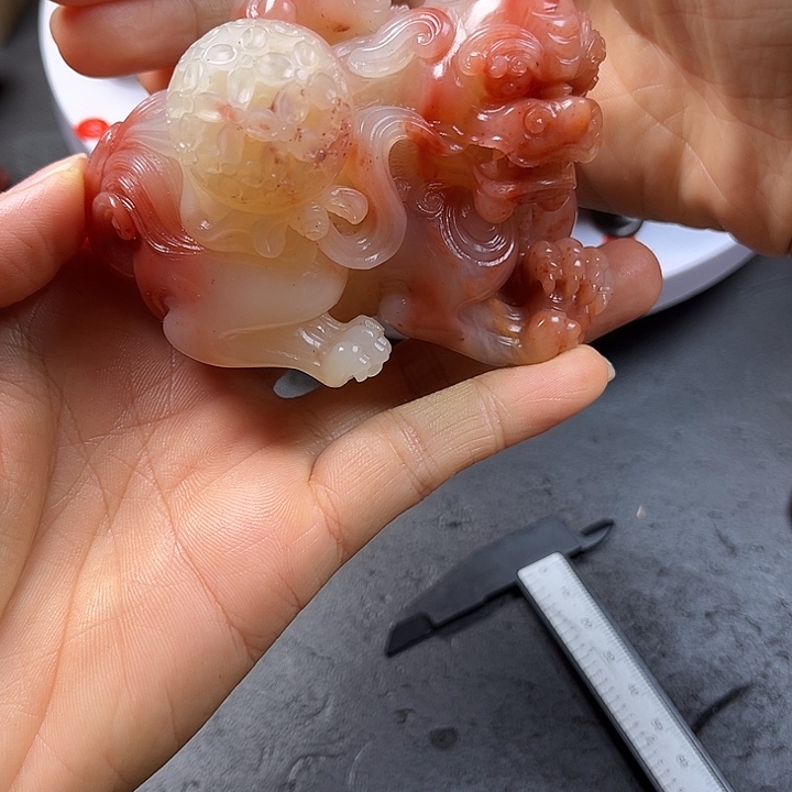 顺***0寿山石手把件把玩件