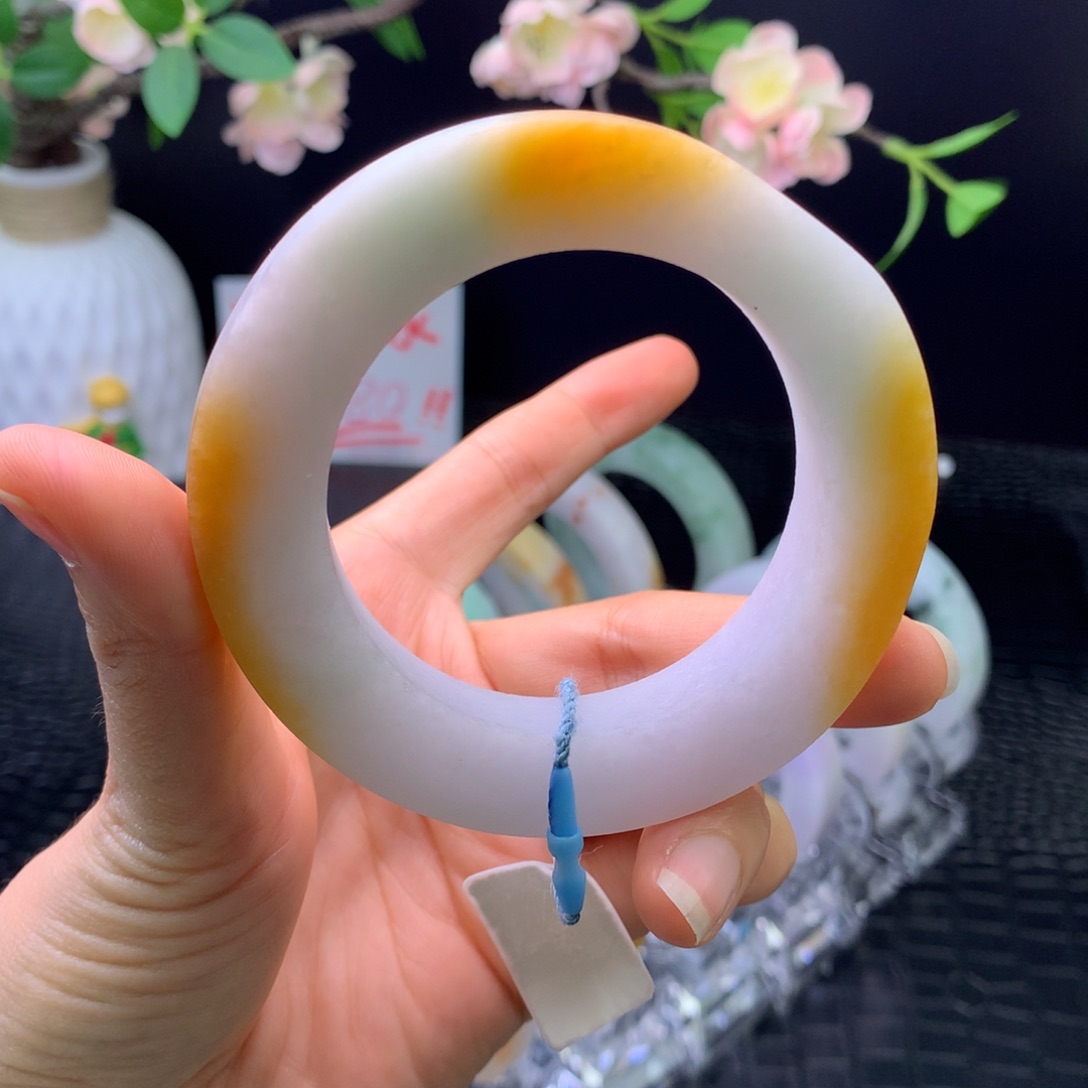 定制翡翠未镶嵌手镯54-63