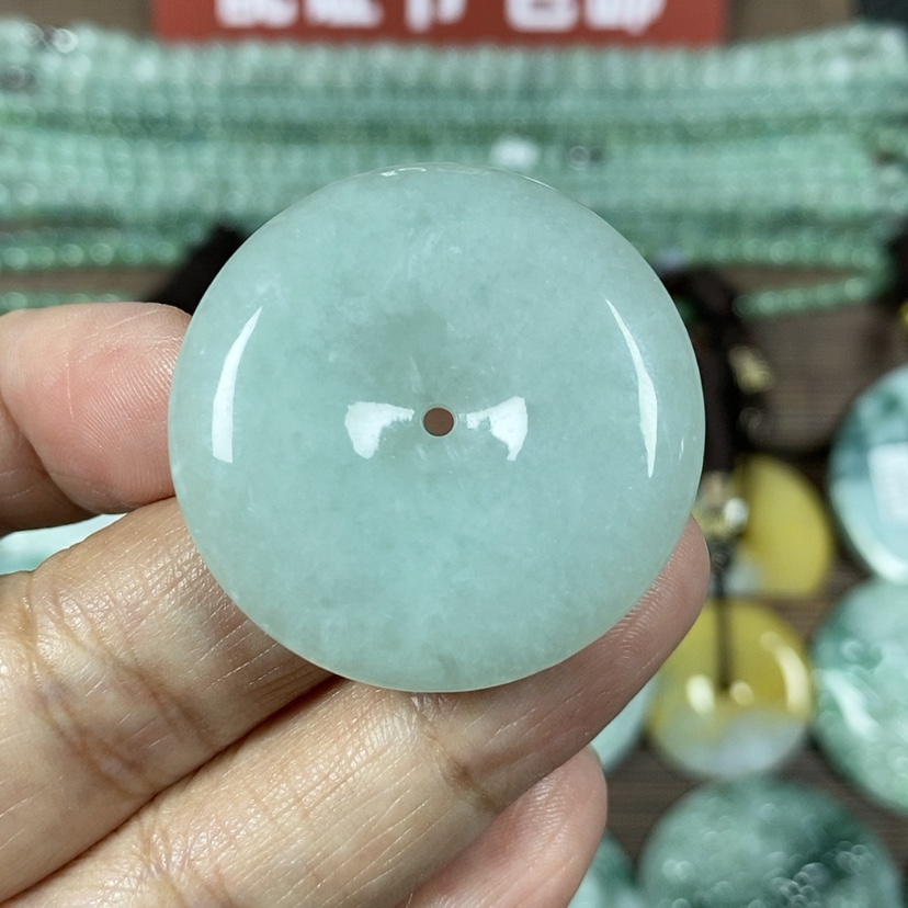 【闪购商品】翡翠颈饰未镶嵌玉吊坠翡翠玉平安扣