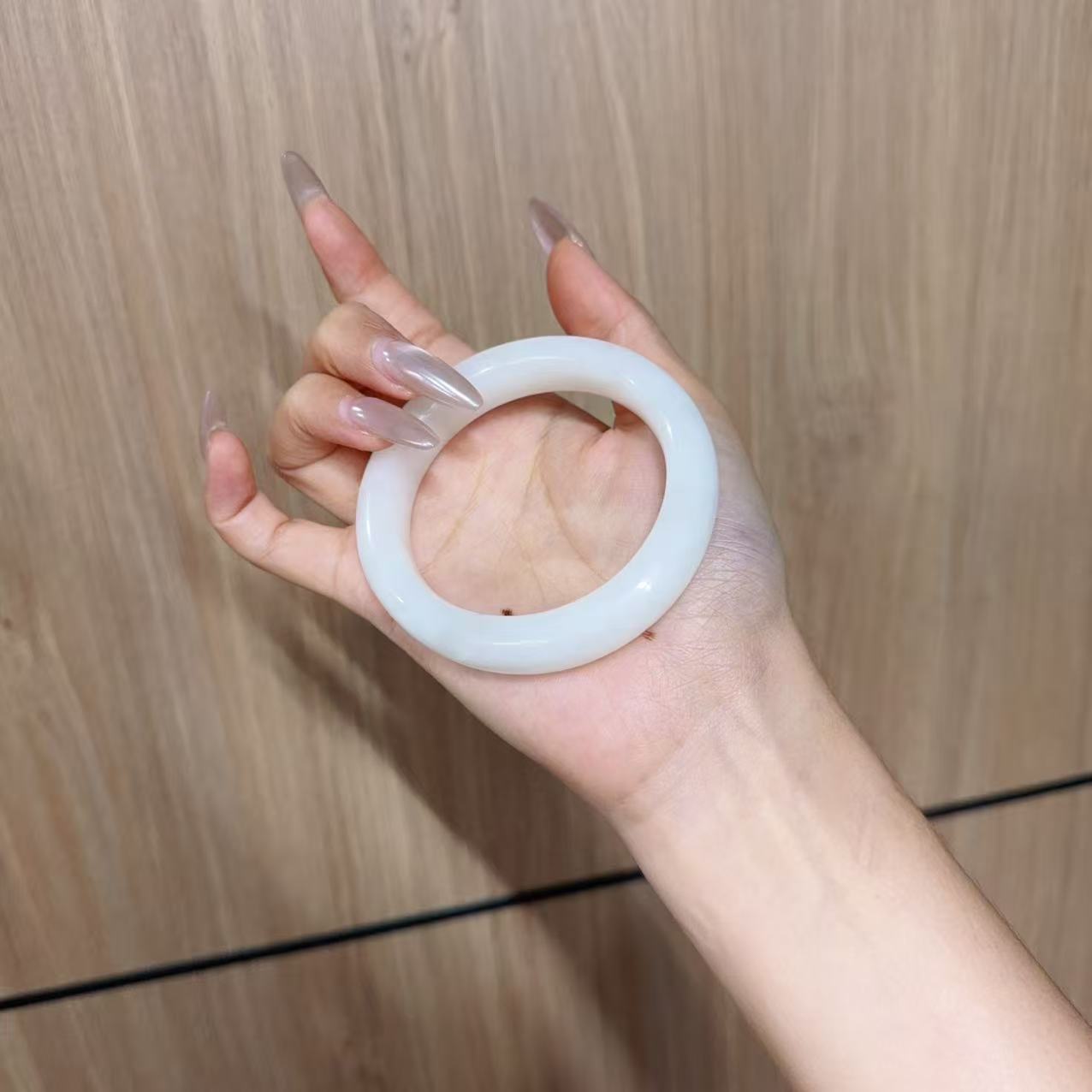 和田玉白玉老料手镯