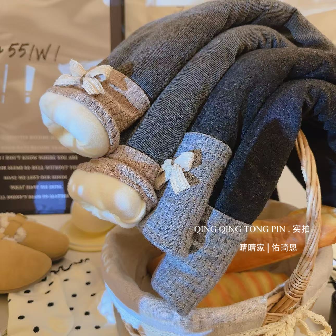 女童裤子加绒加厚打底裤冬季三层棉裤外穿裤子女宝宝修身一条过冬