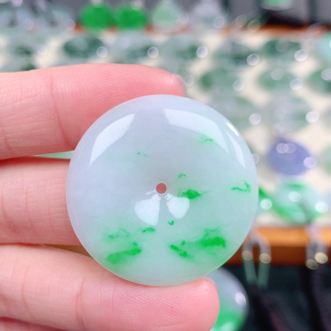 颈饰未镶嵌翡翠天然缅甸翡翠a货32.2-5.6