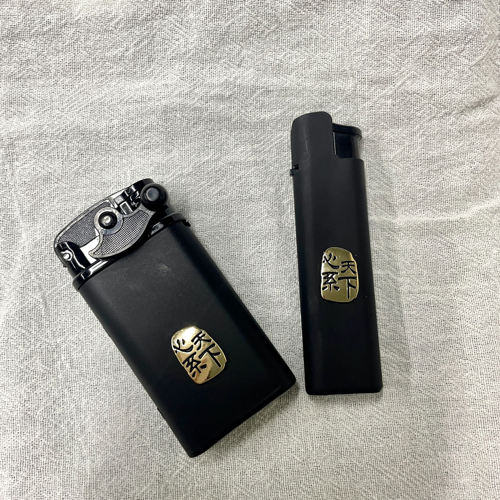 新款心系天下金属蓝焰打火机防风高档高端商务送礼礼品网红款礼物