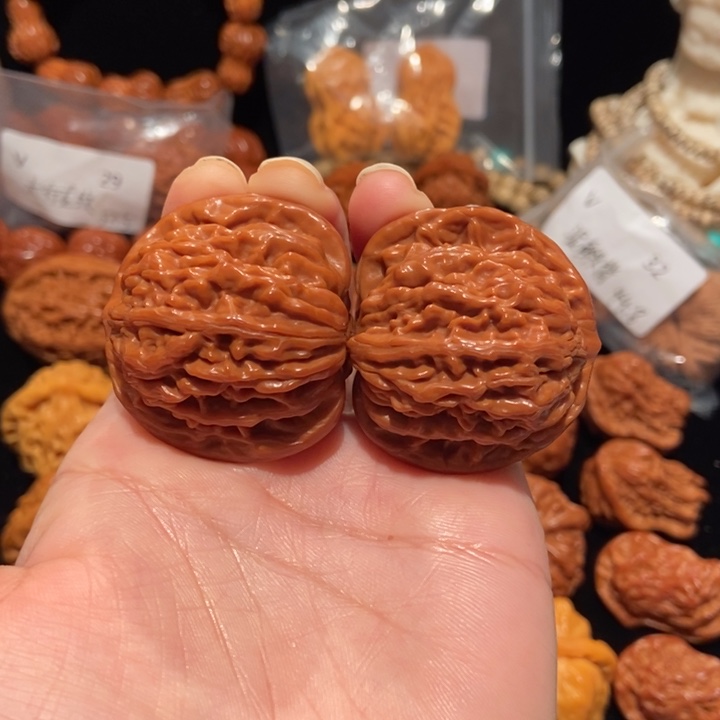 文玩核桃把件41四座楼