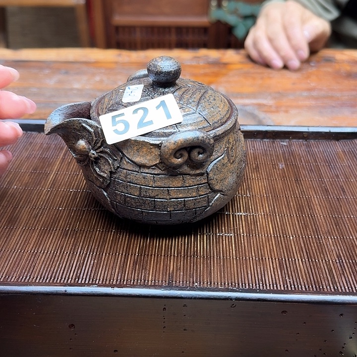 纯手工制作粗陶茶具
