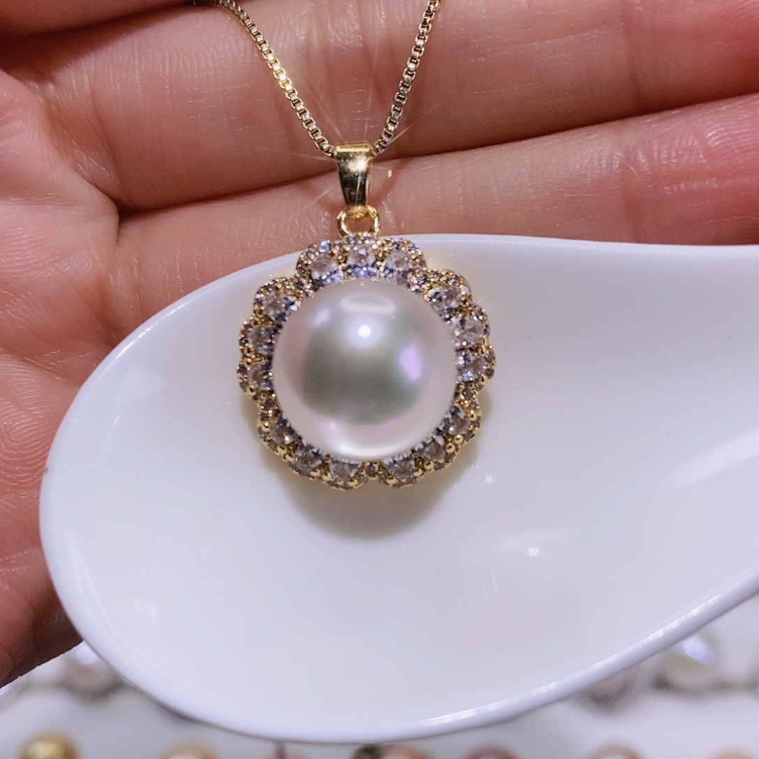 淡水珍珠颈饰合金
