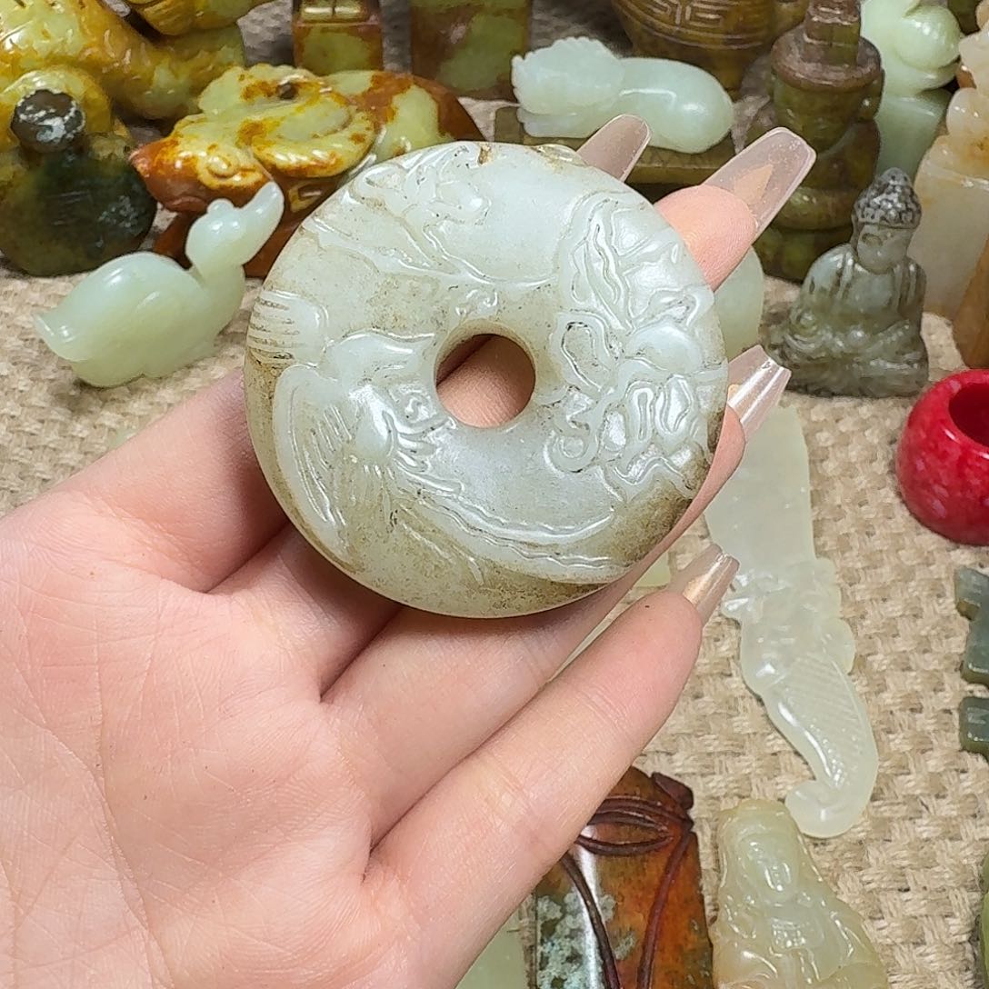 白玉菩提吊坠挂件