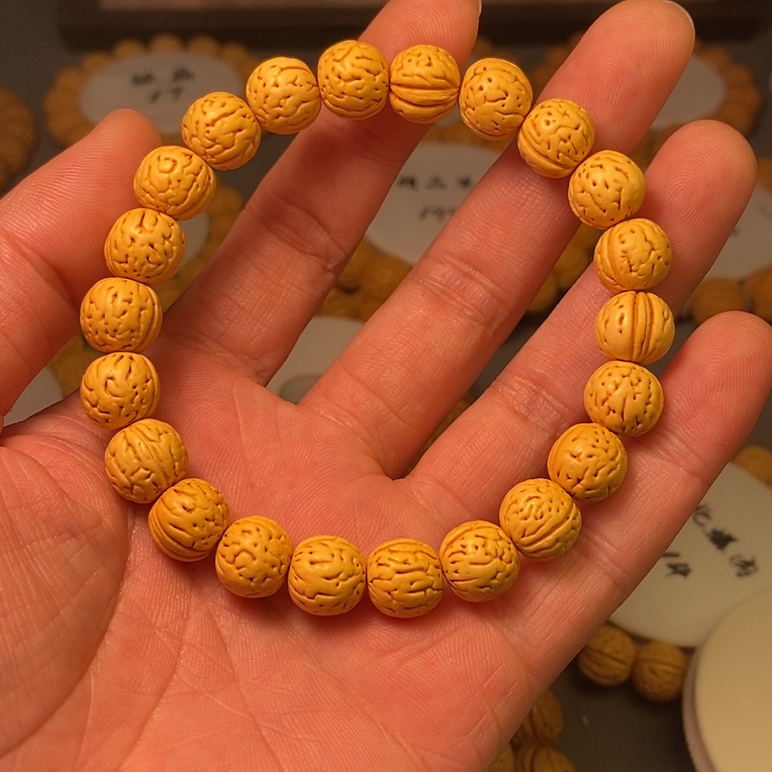 S***m桃核吊坠精品桃核手串金豆子