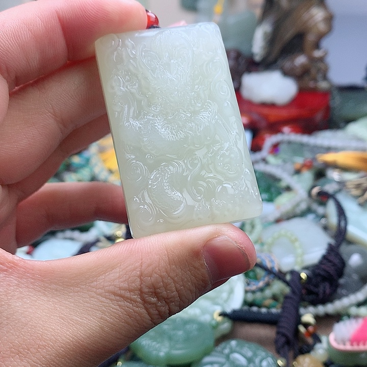 未镶嵌和田玉挂件天***秋