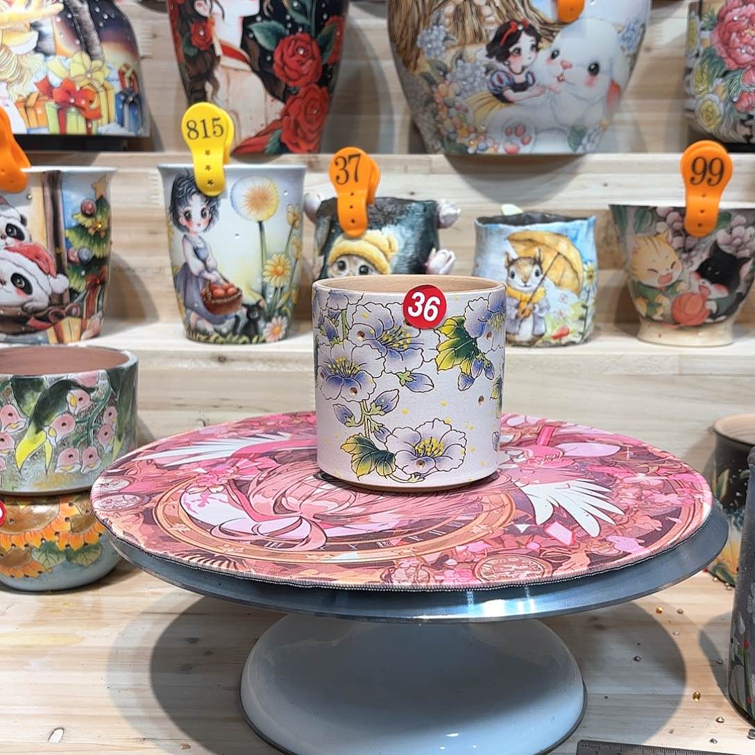 紫砂花盆手工花盆默认微瑕9/10