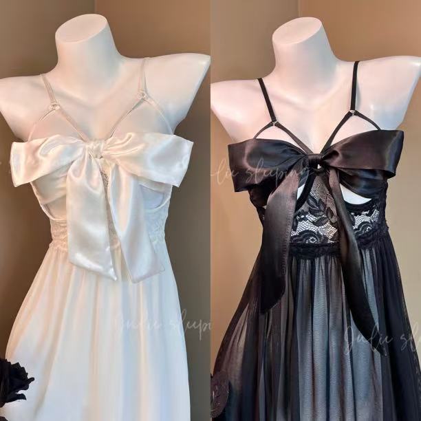 性感睡衣女吊带裙镂空薄款吊带睡裙透明成年纯欲风超薄透气