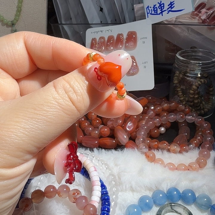 南红玛瑙合金手链南红