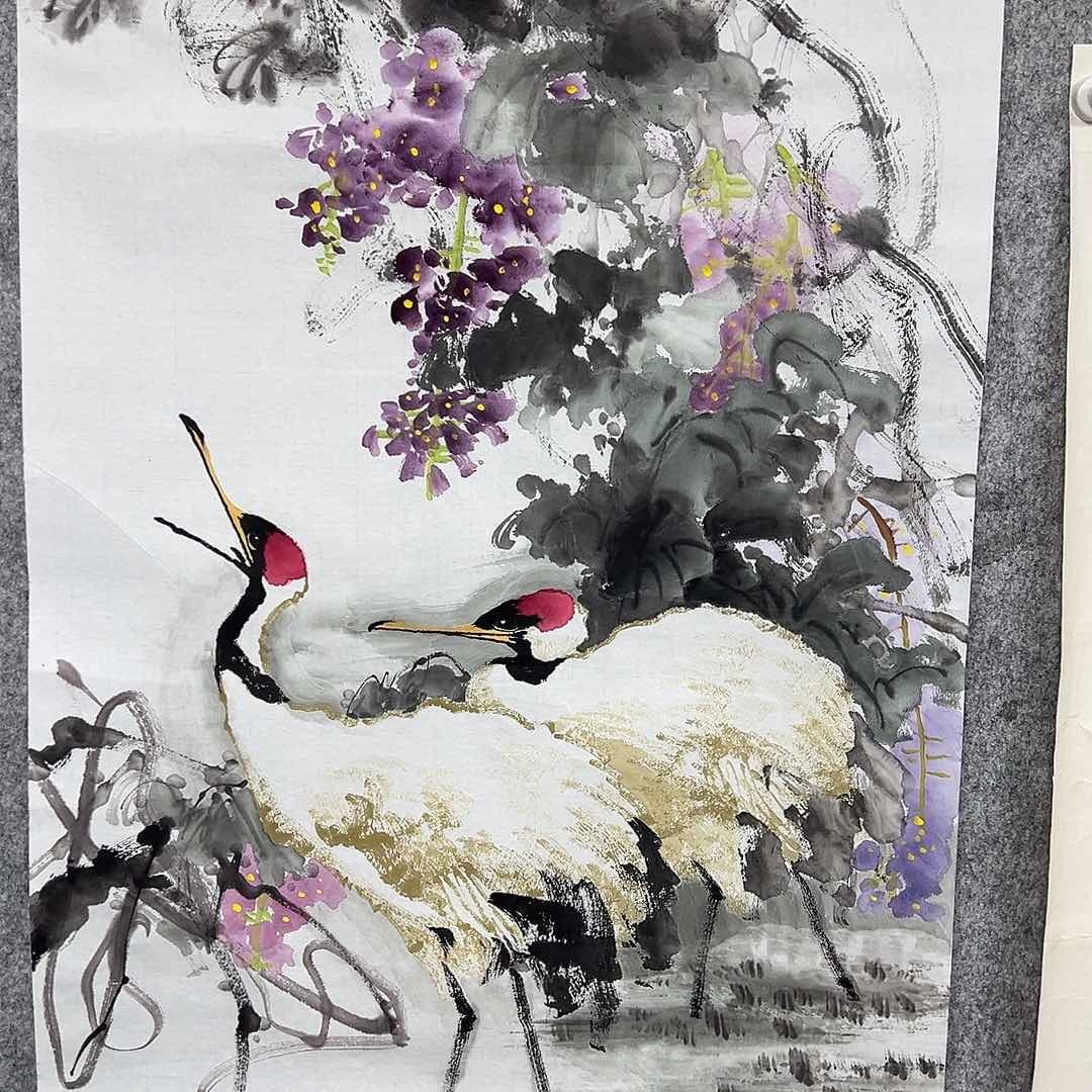 绘画通*左进伟鹤作品