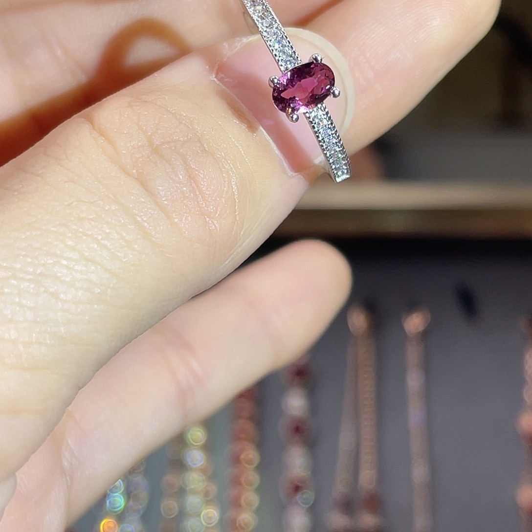 碧玺银S925镶嵌手饰