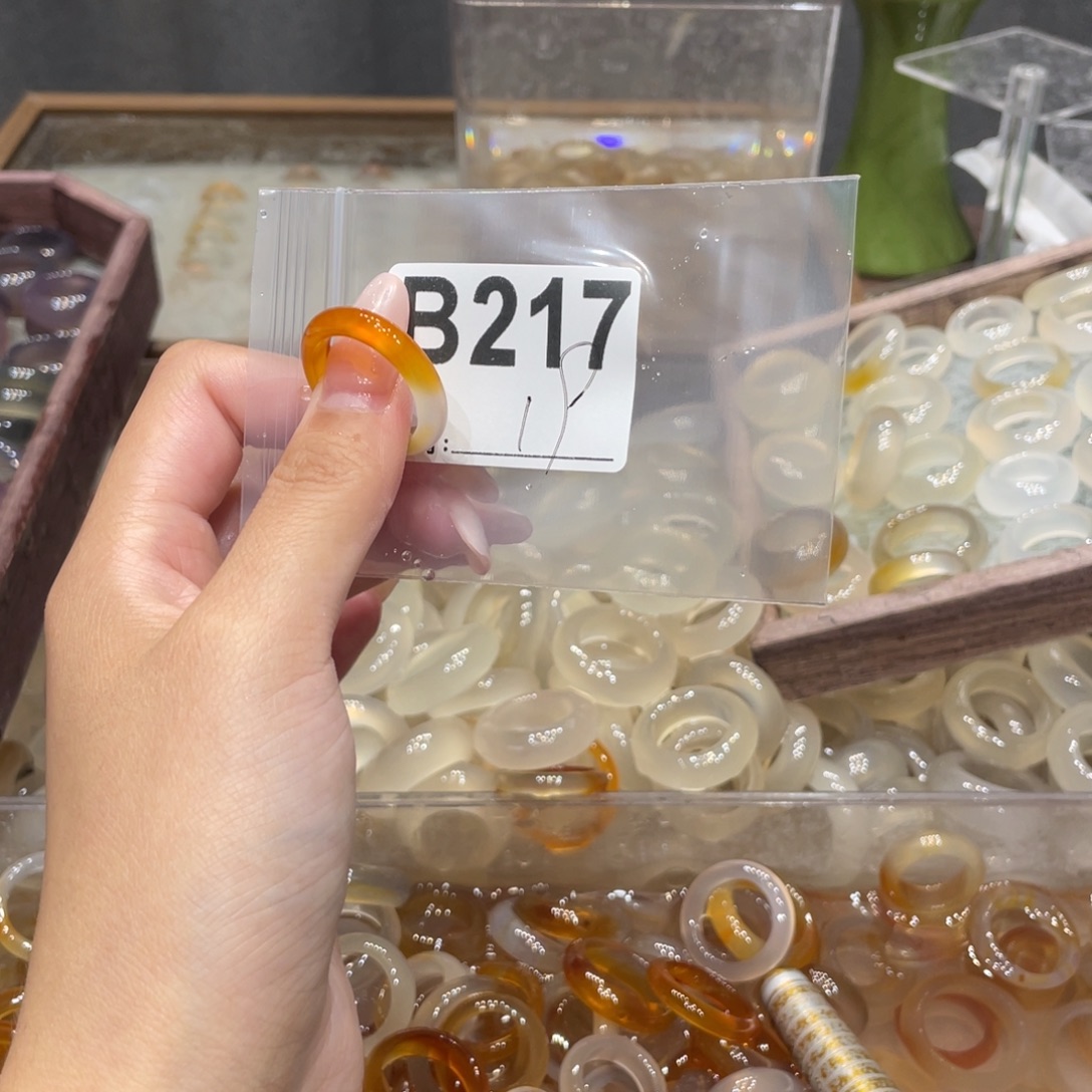 玛瑙/玉髓未镶嵌戒指217