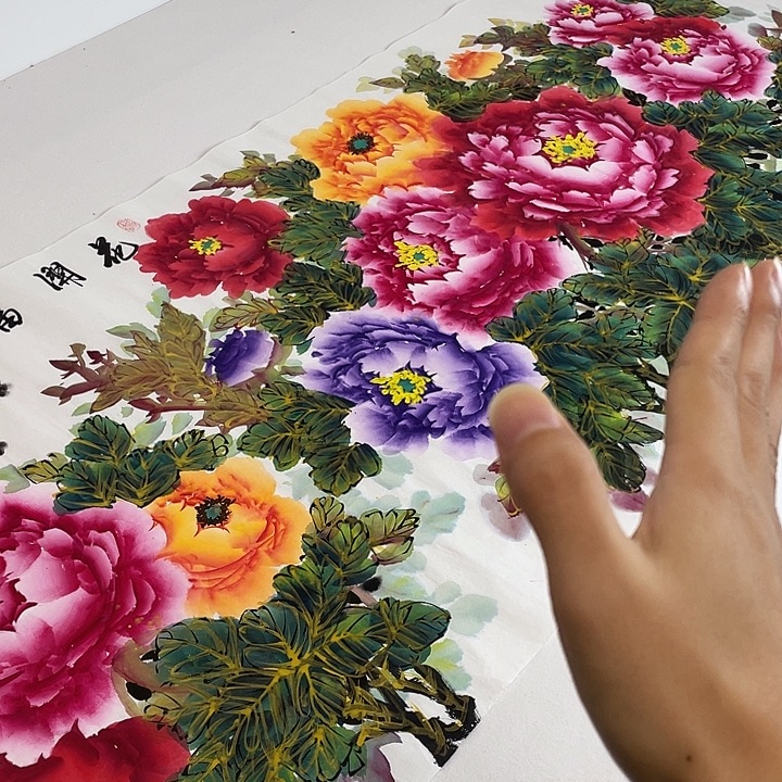 国画牡丹金枝玉叶
