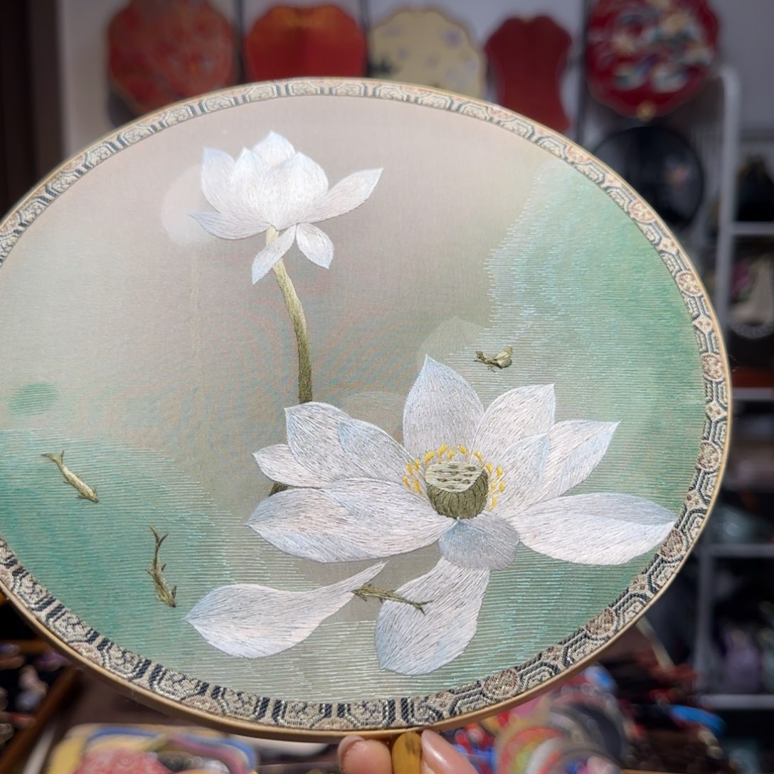 落***呀织绣纯手工苏绣双面绣