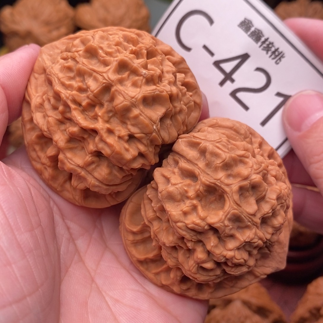 文玩核桃把件官帽50