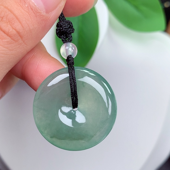 颈饰未镶嵌翡翠平安扣 25.5x5.3mm