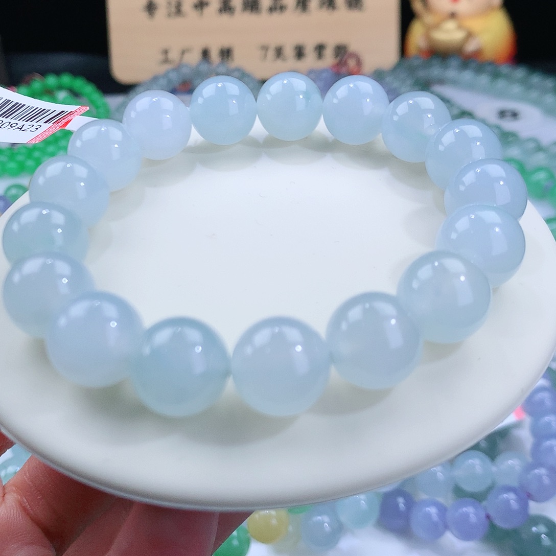 翡翠手链未镶嵌卡12