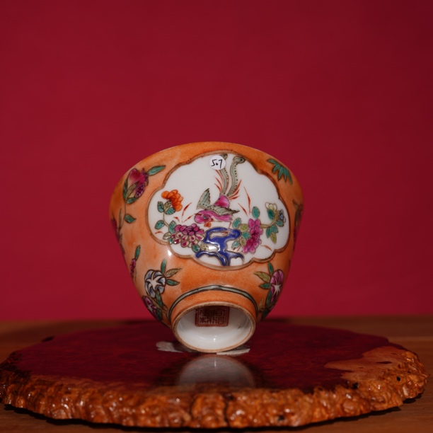 507清同治粉彩杯 瓷器收藏 文物商店 明清老瓷器 非仿古工艺品