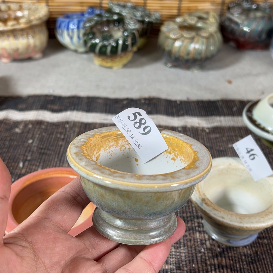 陶瓷景德镇手工花盆