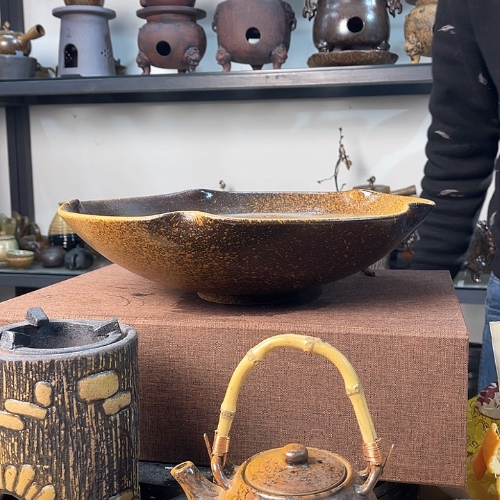 紫泥茶壶紫砂粗陶茶器