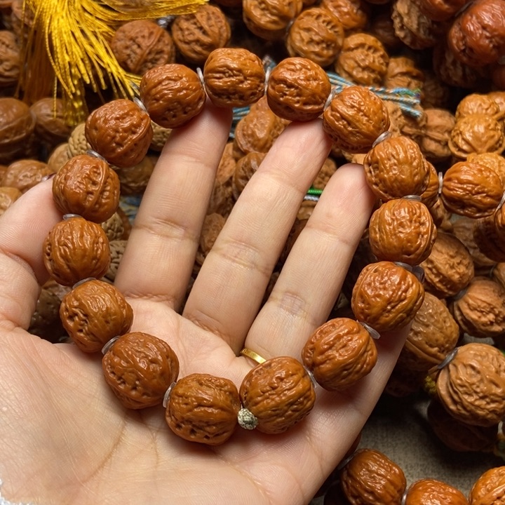 文玩核桃吊坠柒*哥方墩手串