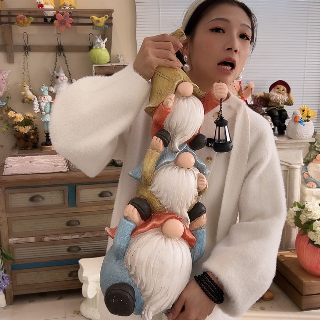 花园摆件红红火火