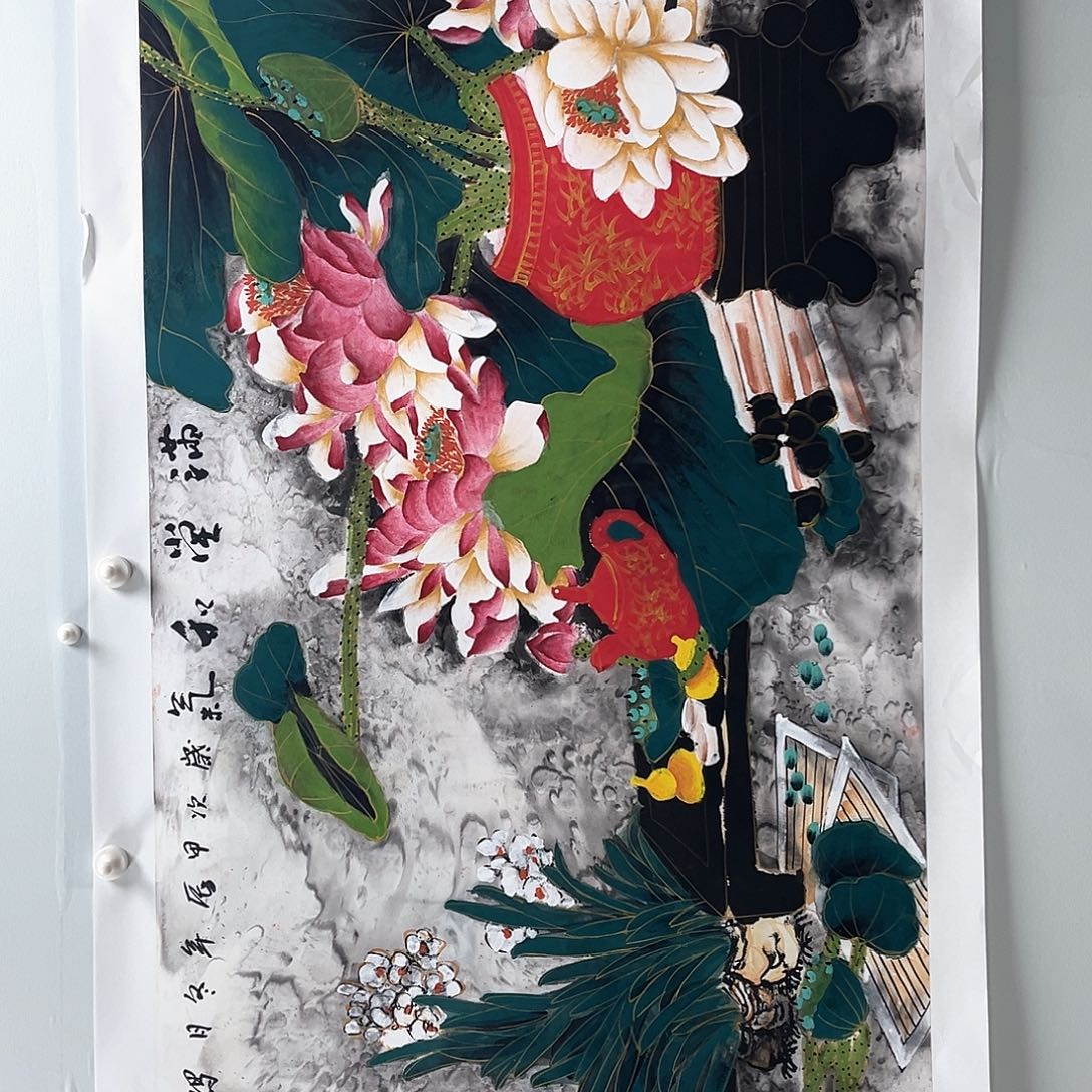 国画国画纯手工作品