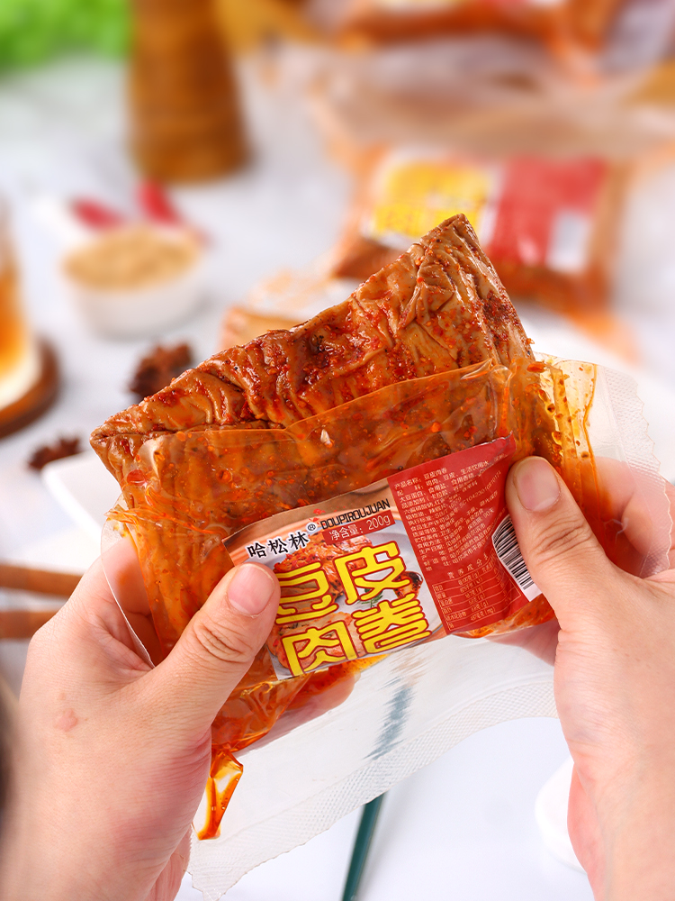 五香豆皮肉卷【香辣】