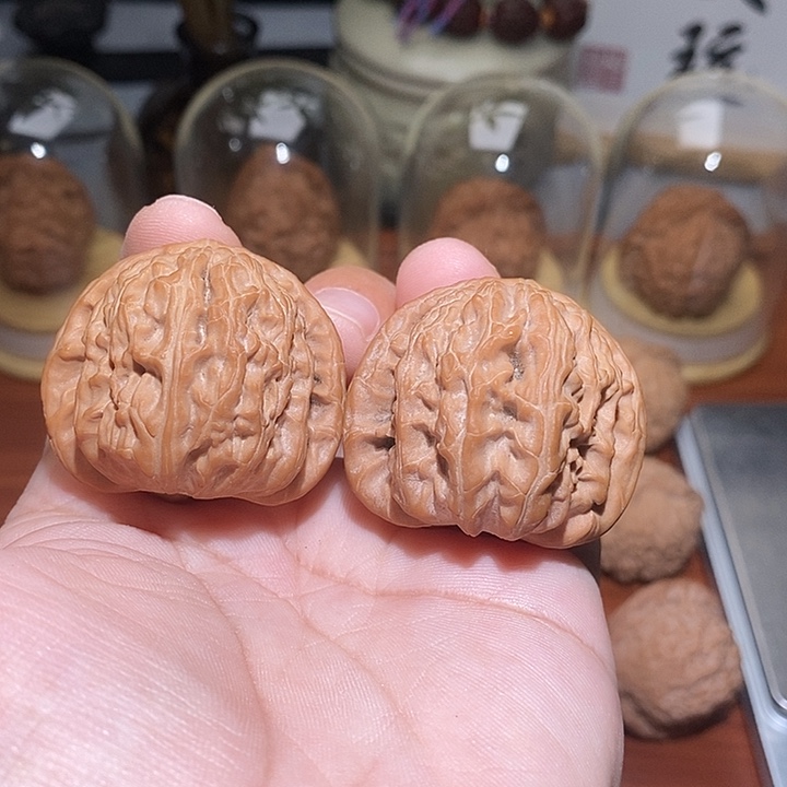 吊坠文玩核桃白狮子