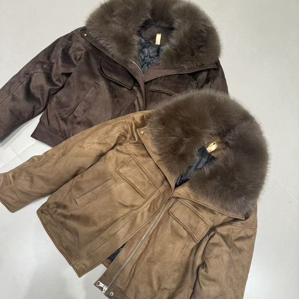 杜姐家立领短款女韩版宽松小个子时尚简约保暖冬季面包服