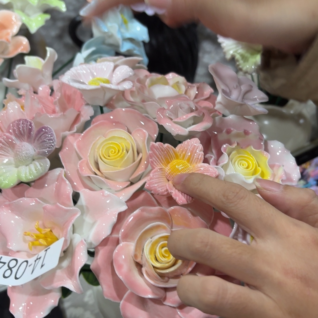 陶瓷花，拍满20发货，退款拉黑，1484