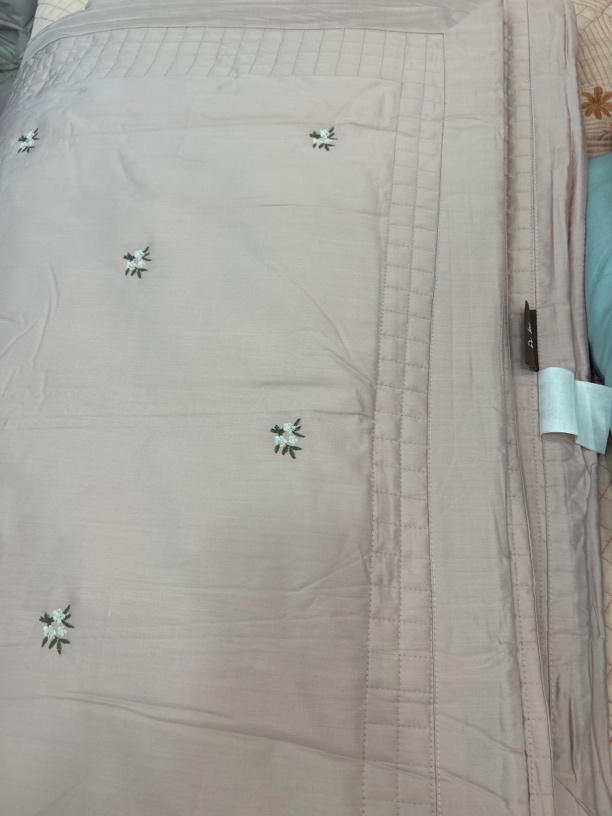 韩国原单莫代尔天丝绣花夏被