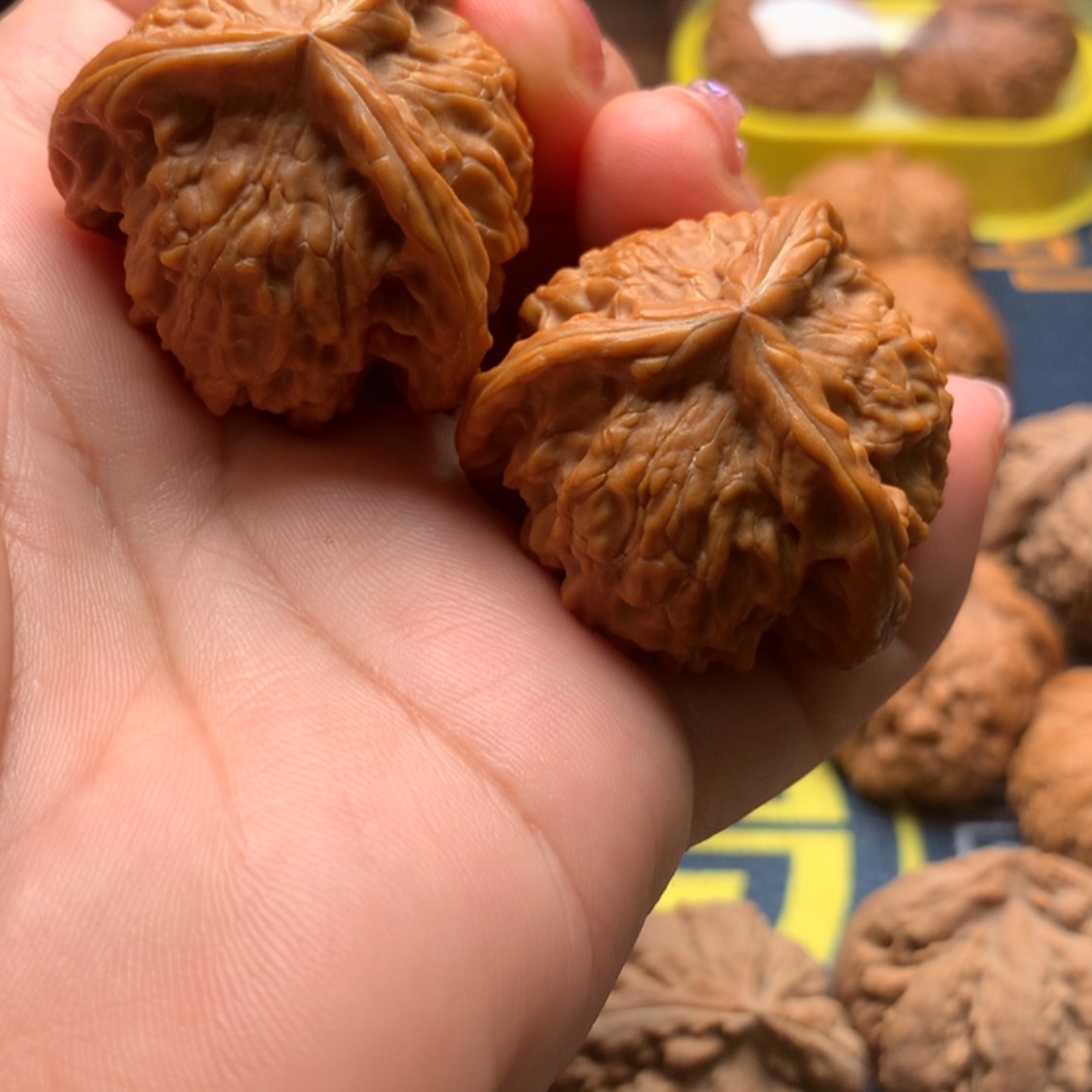 【闪购商品】文玩核桃把件性***液三棱38