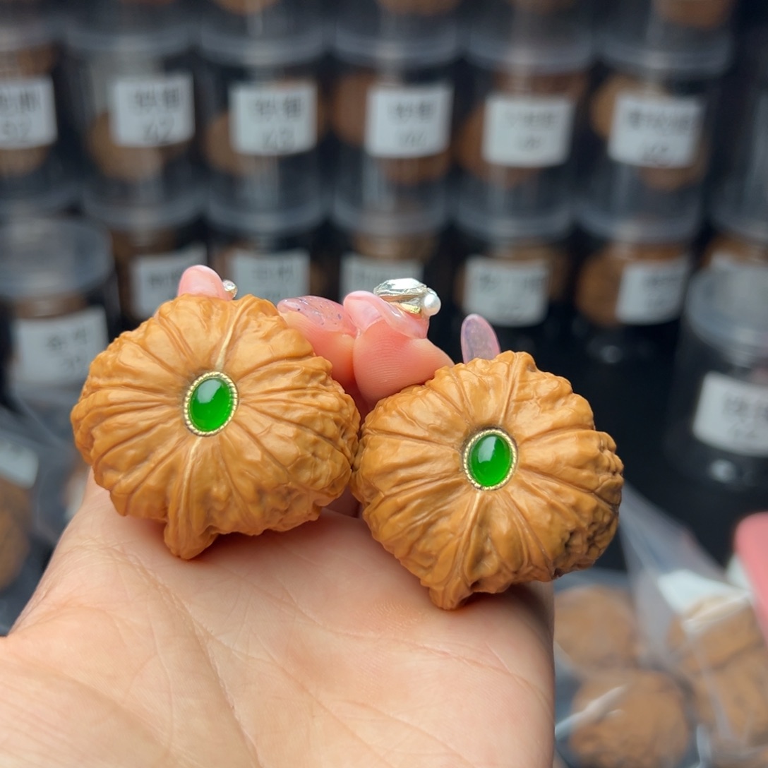 文玩核桃吊坠黛*。南瓜