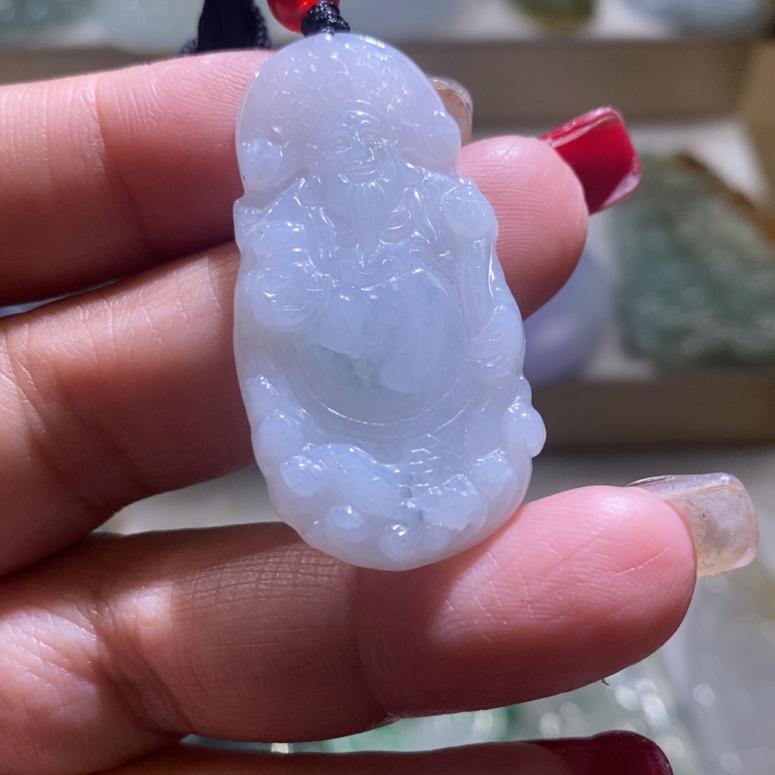 【闪购商品】翡翠颈饰未镶嵌财神