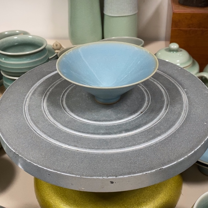 杯子原碎釉，原产地汝瓷