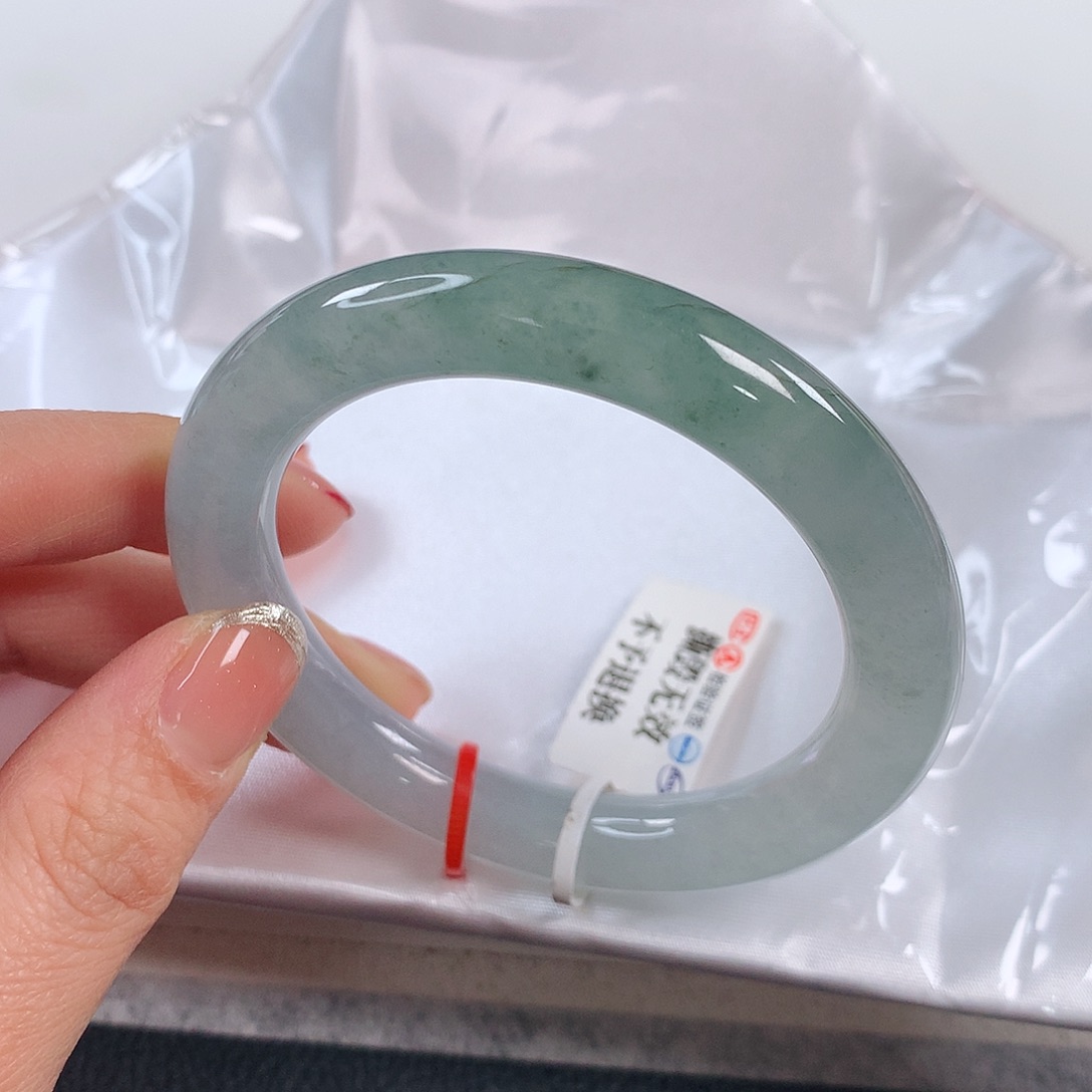 翡翠手镯未镶嵌 圆条①④②