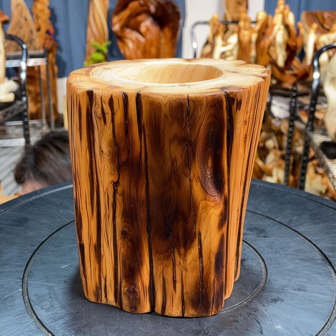 柏木（崖柏）大笔筒